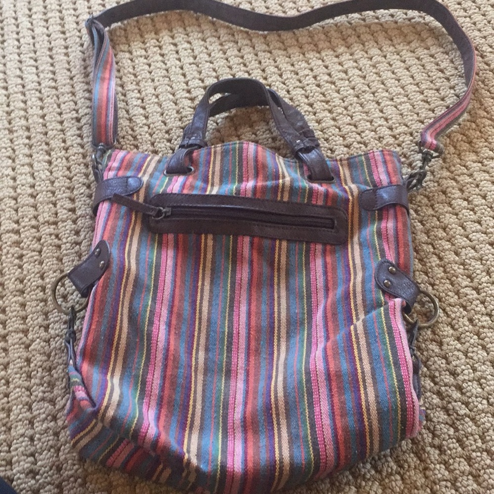 Colorful over the shoulder bag